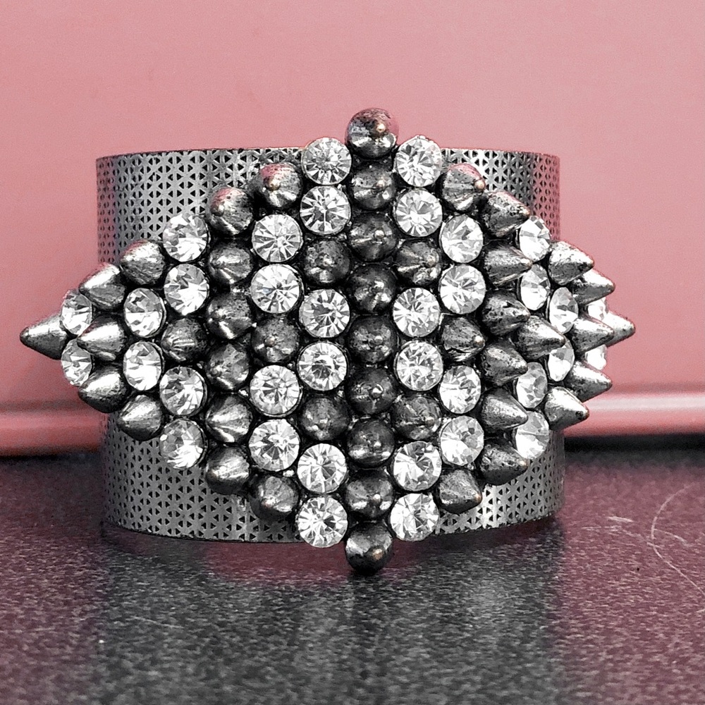 Absolute Stunner Rhinestone & Spike Bracelet